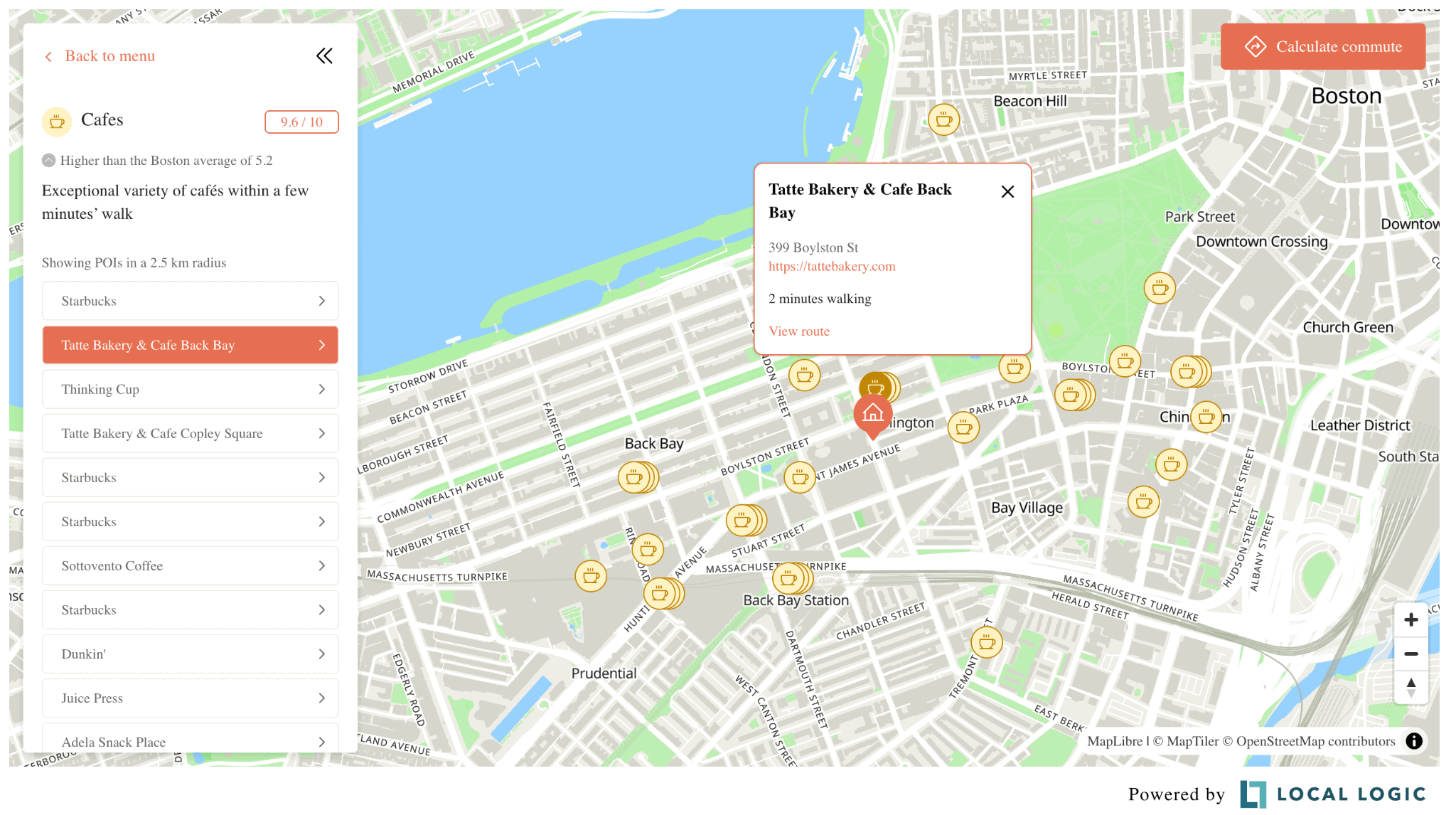 Customized Local Content appearance example