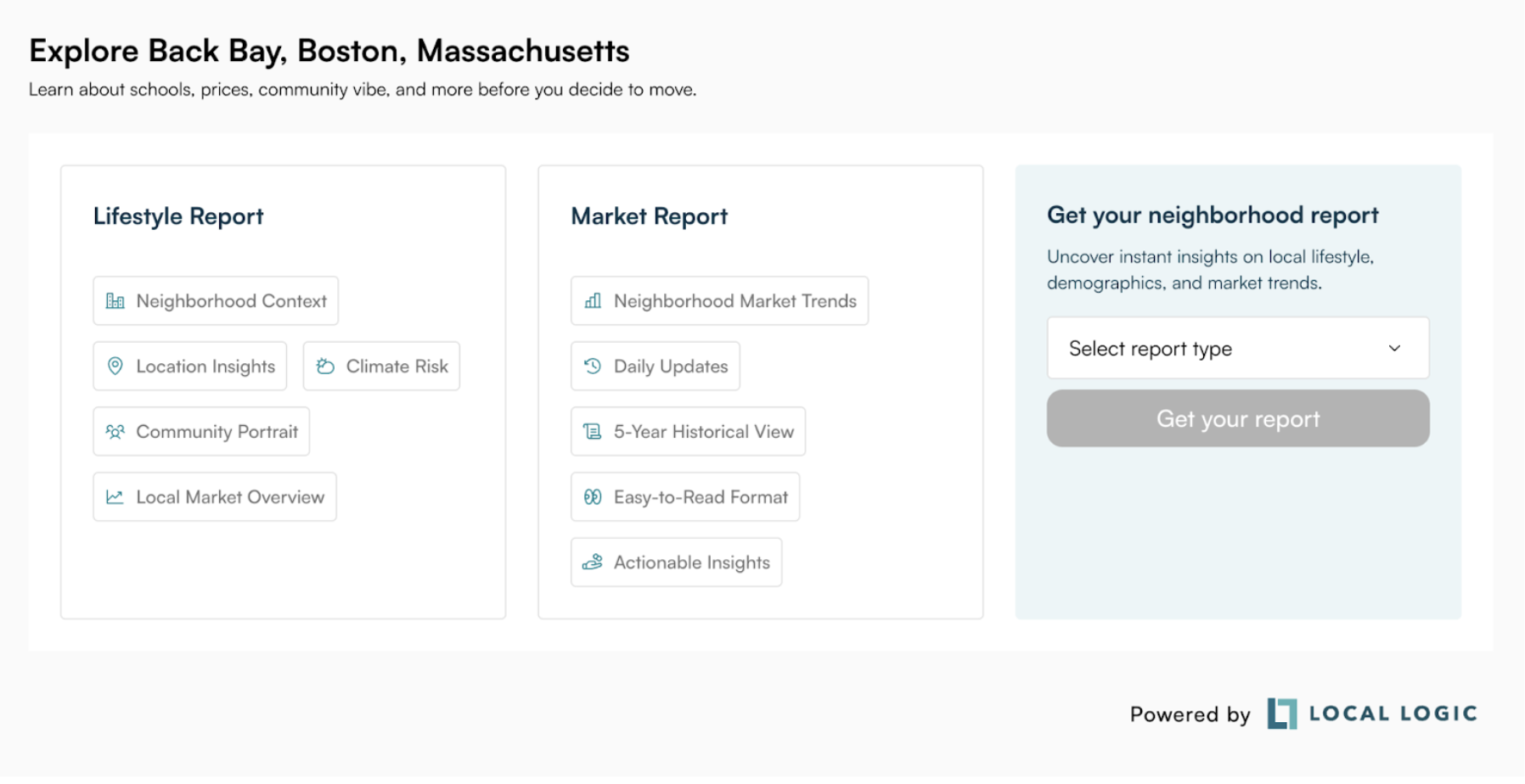 Wide View of Lead Capture for Back Bay, Boston, MA