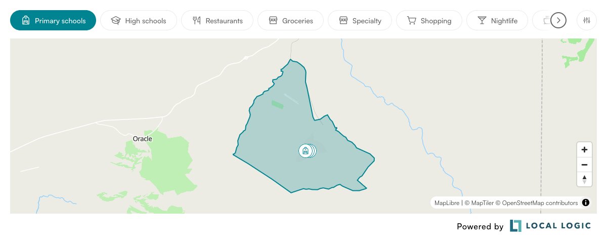 Capture d'écran des SDK NeighborhoodWrap